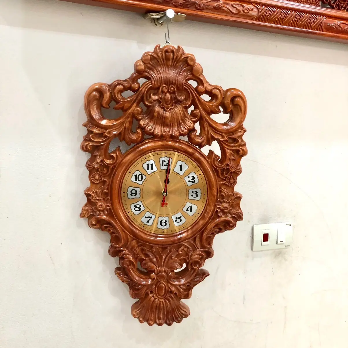 Đồng Hồ Hoa Lan Tây Kích Thước 36x60 Kiểu Dáng Tân Cổ Điển Bằng Gỗ Cao Cấp Hiện đại Decor Decor Phòng Decor Decor Phòng Treo Tường Trang Trí Nhà