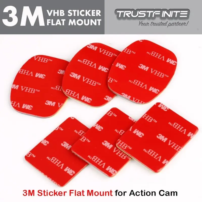 3M Sticker Flat Mount 3 Set for Osmo Action Cam GoPro 8 Yi Brica Kogan