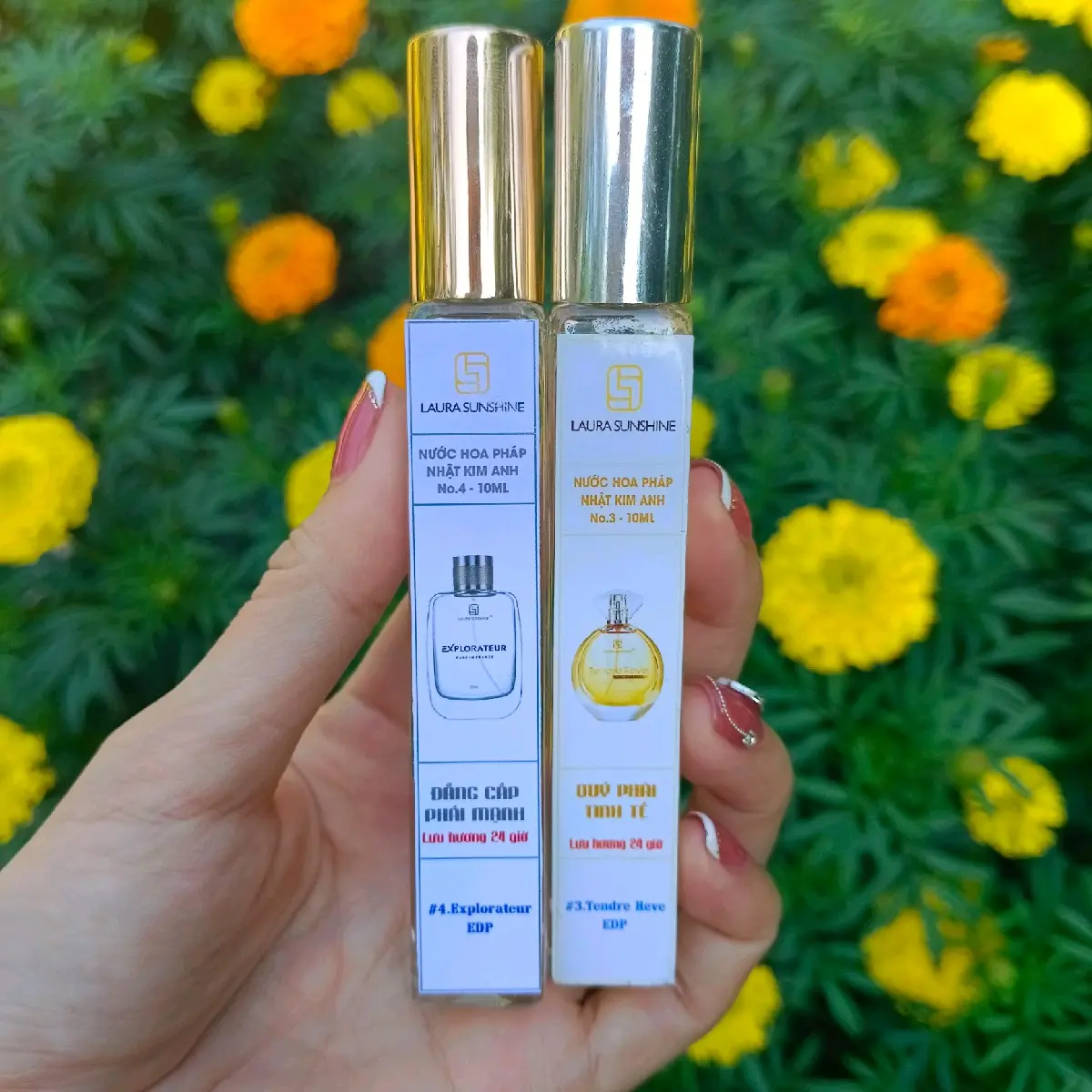 (Combo nước hoa 10ml 4 +3) Nước hoa nam nữ Laura Paris Perfume Xịt Thơm Cosmetic Women