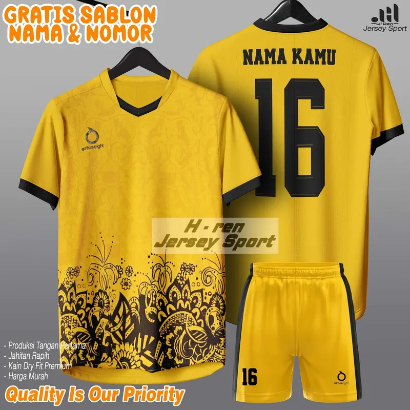 cod Setelan bola Costum Nama Nomor futsal voli baju celana dewasa jersey terbaru grade kualitas olahraga grade printing 4