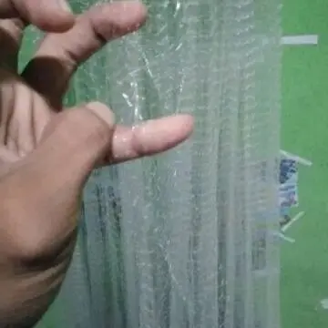jaring ikan siap pakai ukuran lubang 1 jari kelingking panjang 10 meter tinggi 1 meter senar 0.15 lanting tanah 1