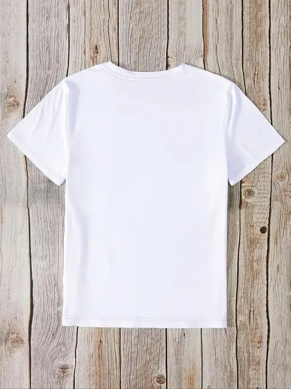 Women's Banana Print Round Neck Tee, Fashion Casual Crew Neck T-Shirt for Daily Holiday Vacation Outdoor Wear, Ladies Clothes for Summer 1