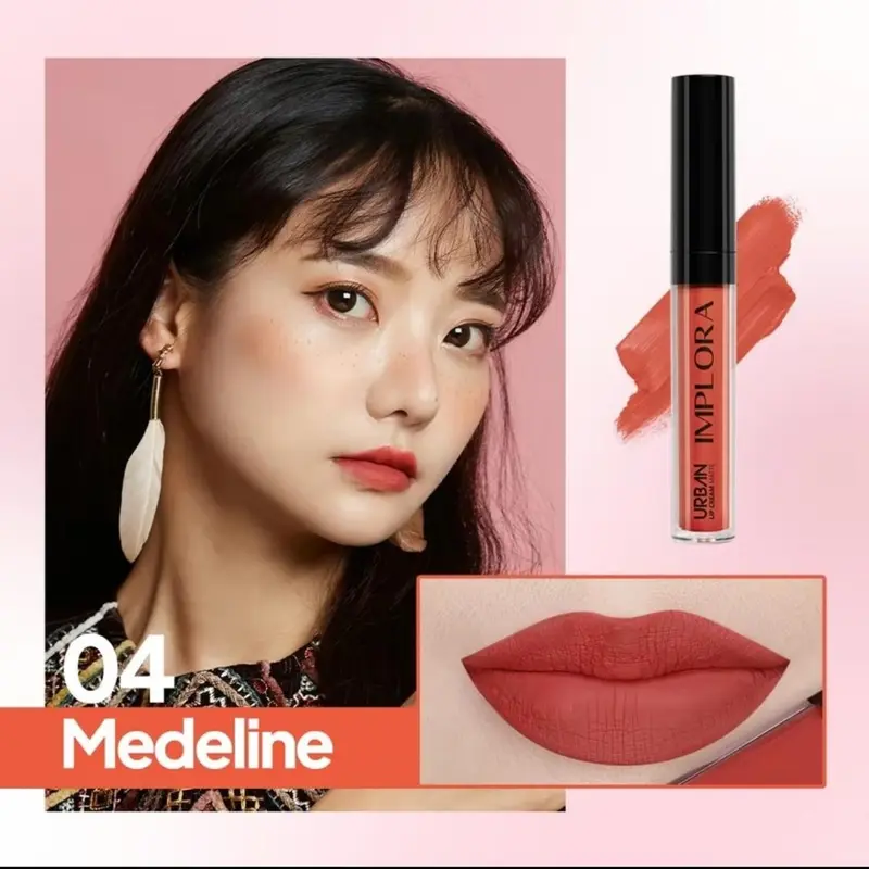 IMPLORA Urban Lip Cream Matte - Pewarna Bibir Tahan Lama - Brown sugar 6