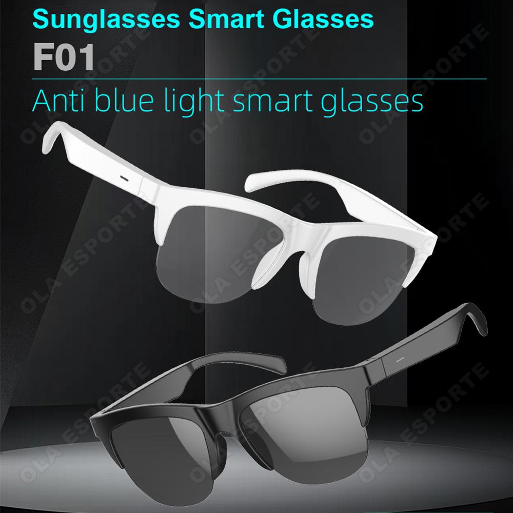 Sunglasses Smart Glasses UV protection Voice Assistant HIFI Sound Control Call Quality Music Smart Glasses Waterproof Sunglasses