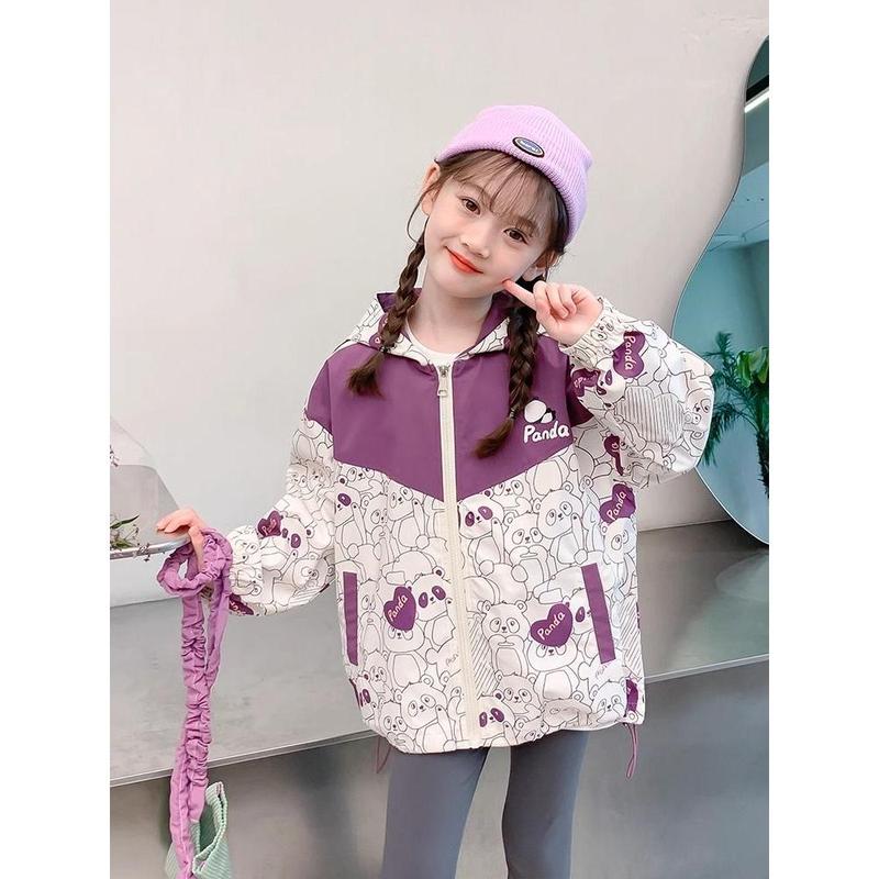 Áo Khoác Bé Gái, Phong Cách Phương Tây, Bộ Sưu Tập Mùa Thu, Cho Trẻ Em, Áo Khoác Vỏ Sò, Thích Hợp Cho Trẻ Em Trung Bình Và Lớn, Có Mũ Trùm Đầu, Áo Thời Trang, Mùa Xuân Và Mùa Thu 2024 Hàng Mới Về 2