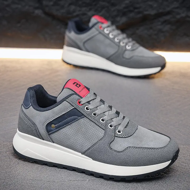 PANARYBODY Sepatu Pria Model Baru Warna Abu abu Sneakers Cowok Ringan Nyaman Sol Anti Slip QN8086 8