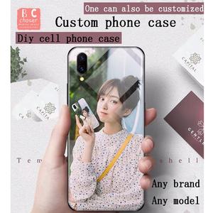 Customized Glass case DIY Any Picture Tempered glass Covers photo Phone case Personalized casing Compatible with samsung s23 ultra / ip 15 Promax