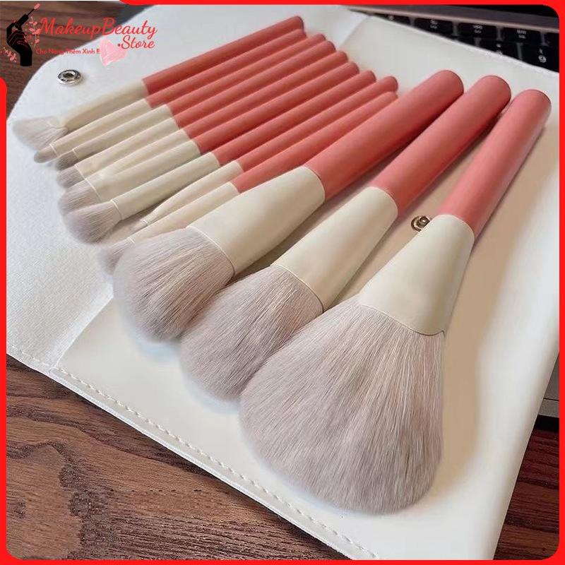Bộ cọ trang điểm 12 món, cọ trang điểm makeup cá nhân chuyên nghiệp màu hồng A32 MS 846 [ MakeupBeauty_Store ] 0