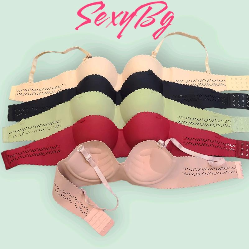 3 Áo Lót Su Non Cup Ngang Đệm 3cm Không Gọng Xinh Nhiều Màu Hot Top Áo Ngực Nữ Bra