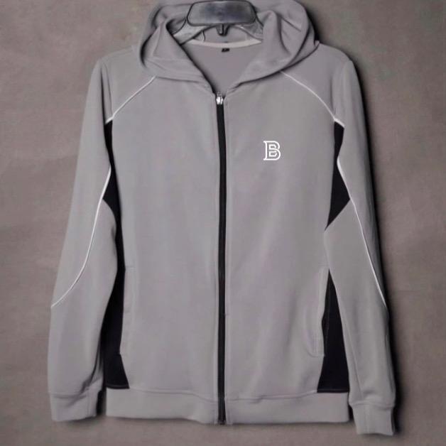 Áo Khoác Nam Nữ Thể Thao Màu Xám Đen Trơn Có Mũ Trùm Sport Áo Chống Nắng Vải Thun Lạnh Poly 2 Da Cao Cấp, Mềm Mịn Không Xù Lông, chạy bộ menwear