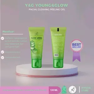 facial glowing peeling gel aloevera young and glow original Exfoliating Perontok Kotoran Komedo Mencerahkan Wajah