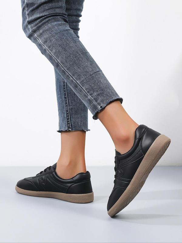 Women's Colorblock Lace Up Sneakers, Casual Breathable Comfortable Training Shoes, All-match Basic Shoes for Daily Wear 1