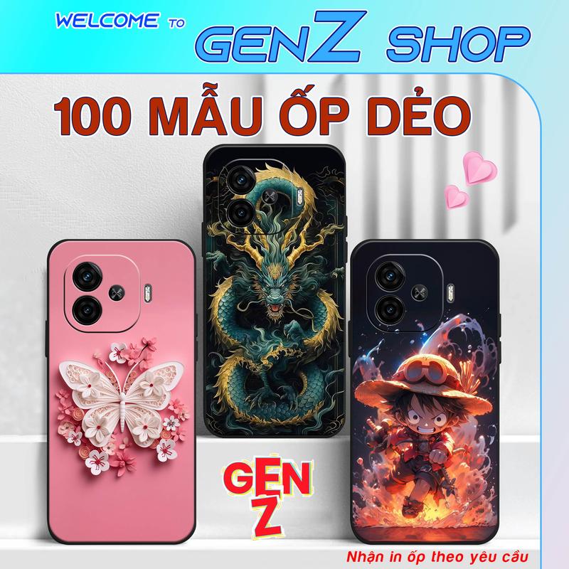 Ốp dẻo cho Vivo iQOO Z9 Turbo / Z9 5G China / Z9 Turbo Plus Turbo+ / Z9 Turbo Endurance / Neo 10R dùng chung - 100 mẫu Ốp lưng điện thoại nhựa dẻo TPU bảo vệ camera chống sốc GenZ Shop Phụ Kiện