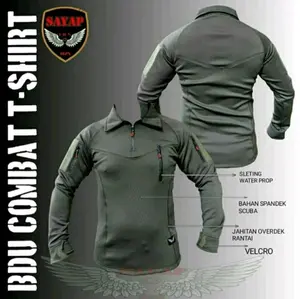 Baju Kaos Bdu  lengan panjang kaos tartical  full scuba