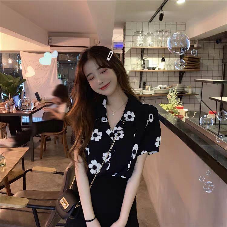 Product Introduction of Áo Sơ Mi Thiết Kế Cổ Điển Độc Đáo Áo Sơ Mi Ngắn Tay, Dành Cho Phụ Nữ, Mùa Hè 2024 Phong Cách Hàn Quốc Mới, Thời Trang, Dáng Rộng Vừa Vặn, Áo Sơ Mi 35