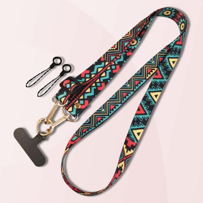 Product Introduction of Lanyard Silang Badan Pesona Telefon Bimbit, Hiasan Gantung Corak Totem, Tali Leher Boleh Laras, Lanyard Anti Kehilangan, Untuk iPhone dan Samsung Accessories 10
