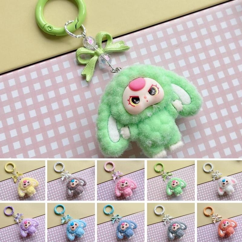 Mặt Dây Chuyền Túi Thắt Nút Hình Bướm, Móc Chìa Khóa Hoạt Hình, Búp Bê 3D, Thích Hợp Để Trang Trí Ba Lô Học Sinh 6