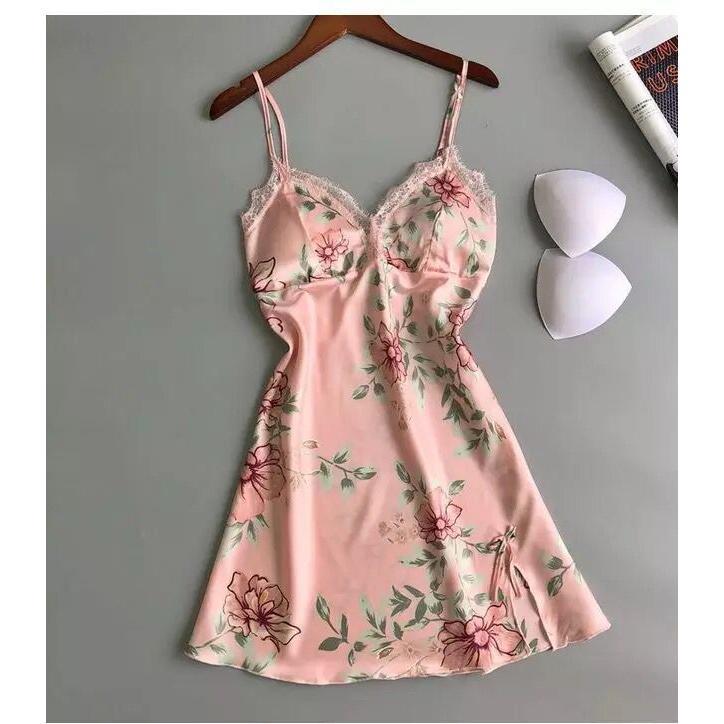 Đồ Lót Nữ Gợi Cảm, Hàng Mới Về Xuyên Biên Giới, Đồ Ngủ Lụa Lạnh In Hình, Ngoại Cỡ, Đồ Ngủ Nữ Mặc Nhà Gợi Cảm, Nhà Sản Xuất 7