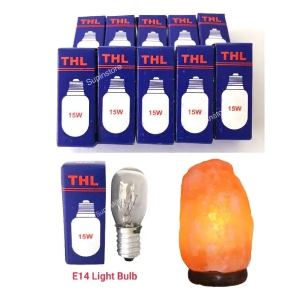 Salt Lamp Light Bulbs E14 Mentol Lampu Garam