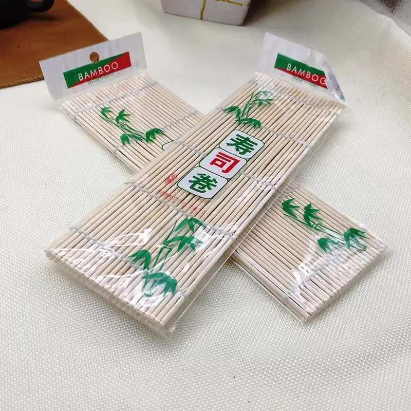 Cartmax - Paket 2 Pcs Tikar Penggulung Sushi Kimbab Makisu Bamboo Bambu Roller Roll Alas Cetakan Nasi Bento Tatakan Piring 2