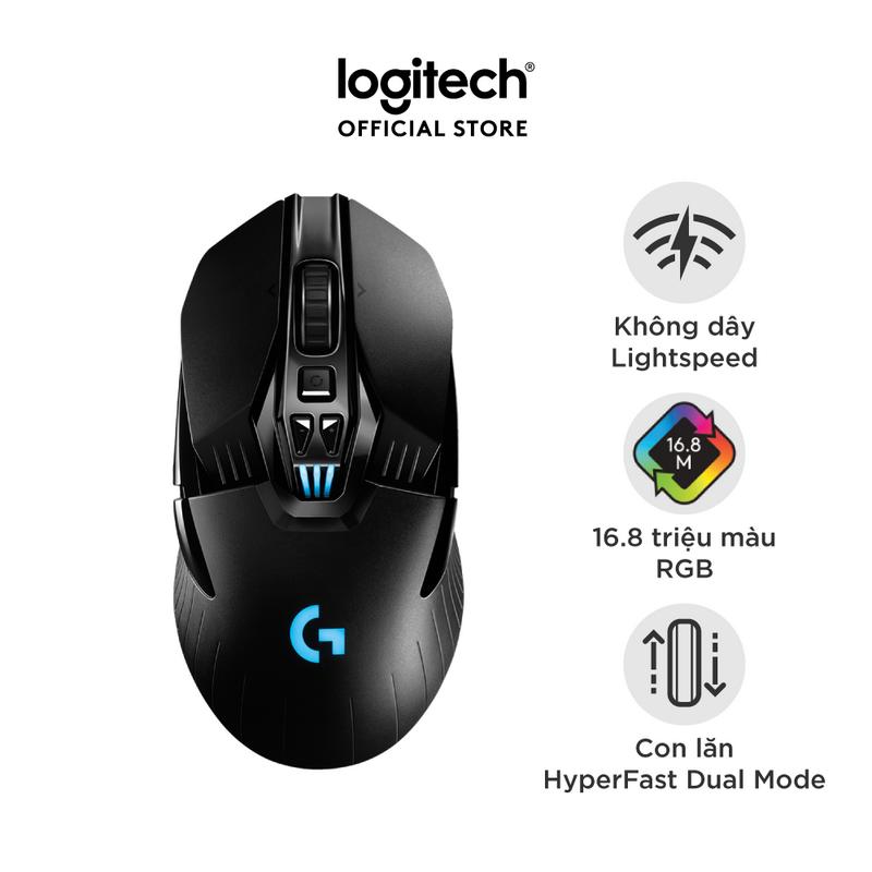 Chuột game không dây RGB Logitech G903 Hero - Cảm biến Hero 25k, pin sạc, PC