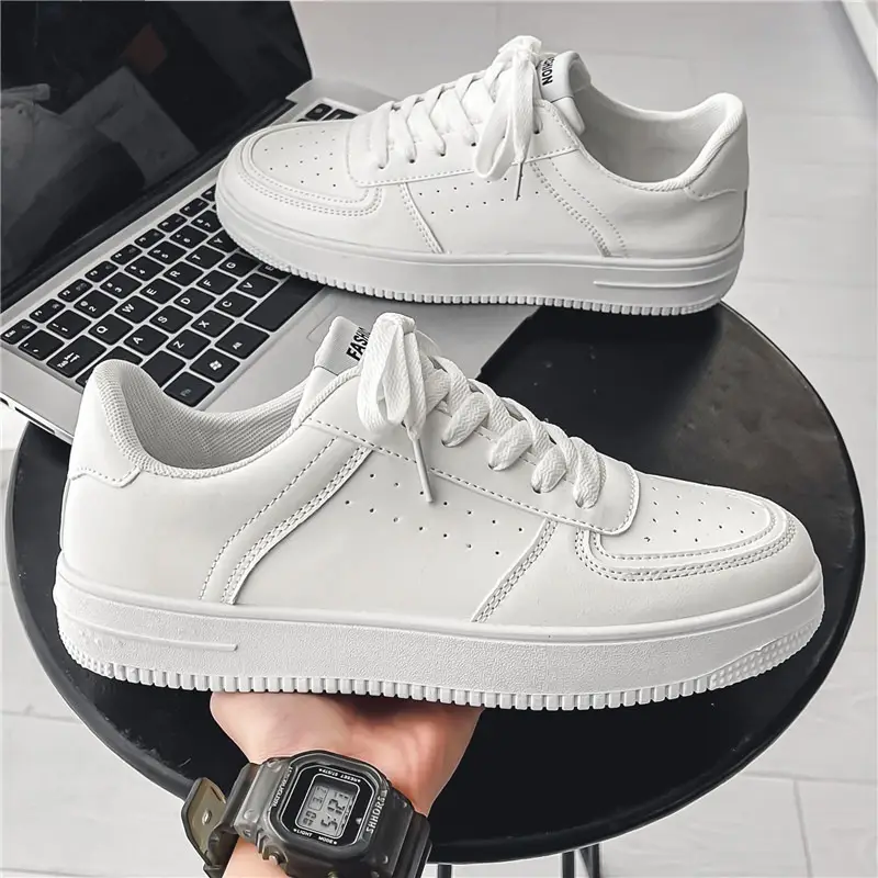 Giày Sneaker Thể Thao Nam Cao Cấp Đế Cao 3CM Thời Trang Phong Cách Mới Shoes Đế Bằng Cao Su
