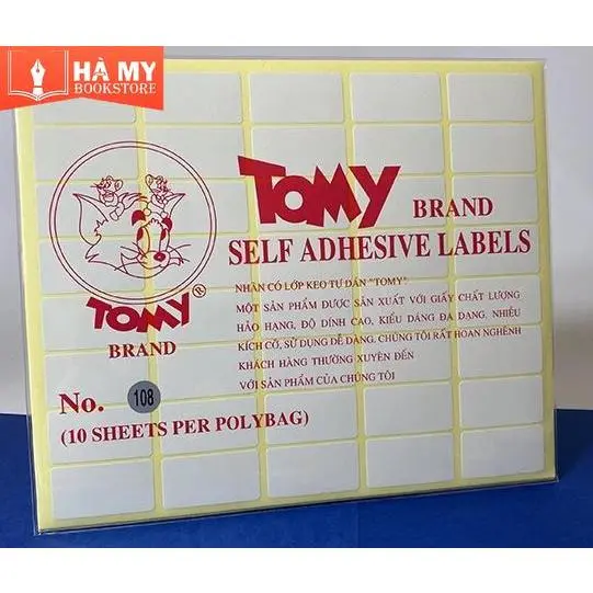 (Combo 10 tờ) Decal Tomy A5 - in mã vạch, có sẵn keo, tự dán (mã từ 99-124)