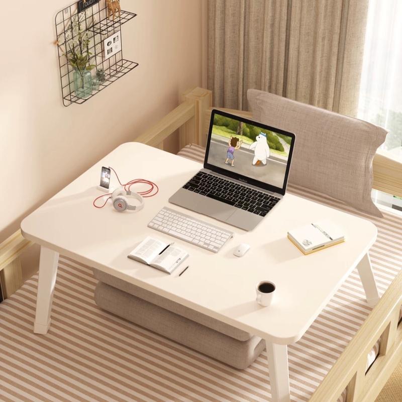 Bàn học mini gấp gọn nhựa chân cứng MDF 40x60cm chống xước chống nước