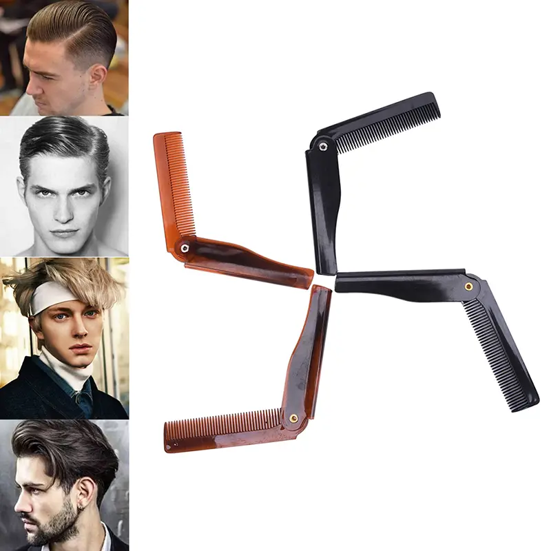 Lược Chải Tóc Có Thể Gập Lại, Kẹp Bỏ Túi, Dụng Cụ Tạo Kiểu Tóc, Lược Râu, 1 Cái 4