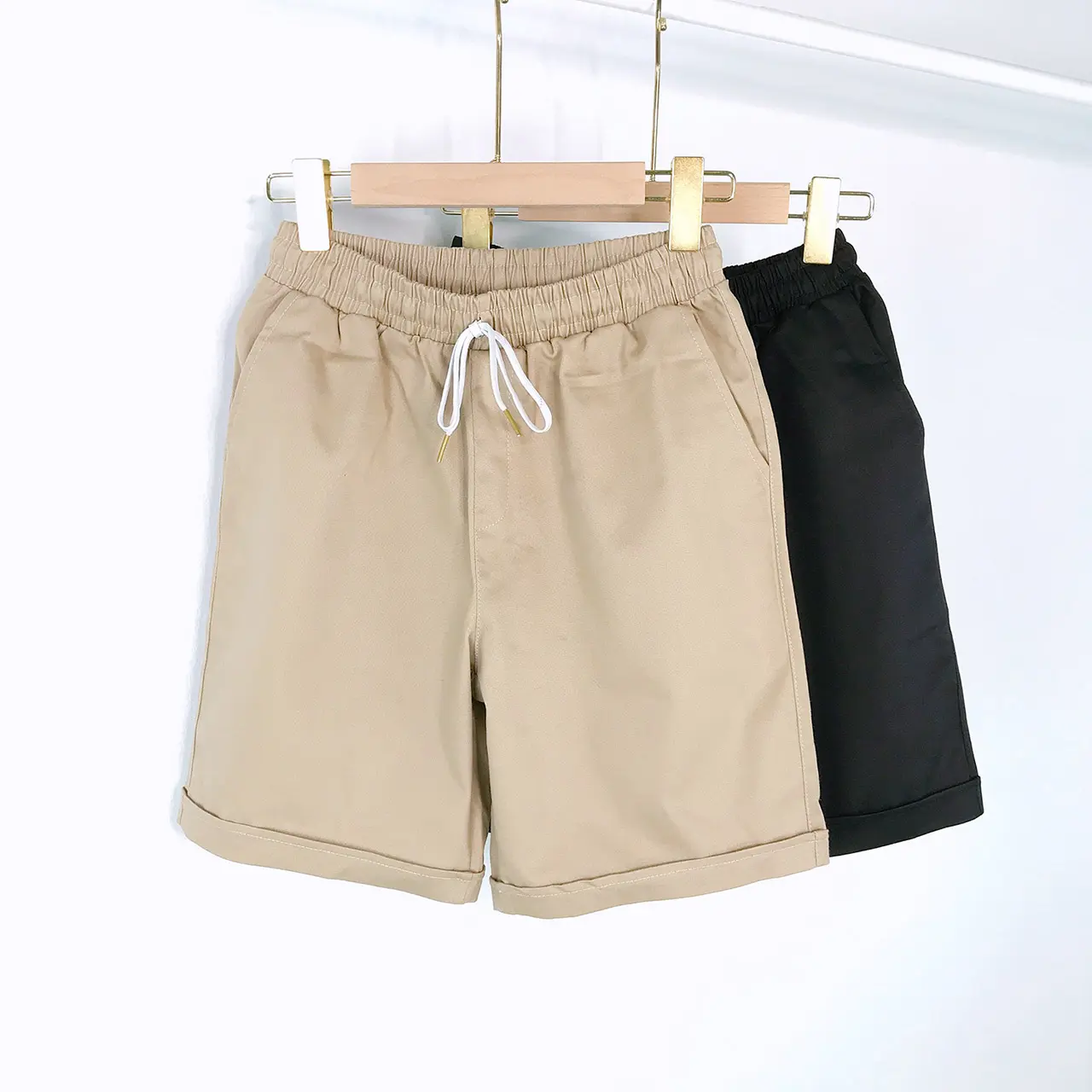 Quần Short Kaki Nam Basic Unisex Phong Cách Hàn Quốc Chất Kaki Cotton Đứng Form Menswear Pants