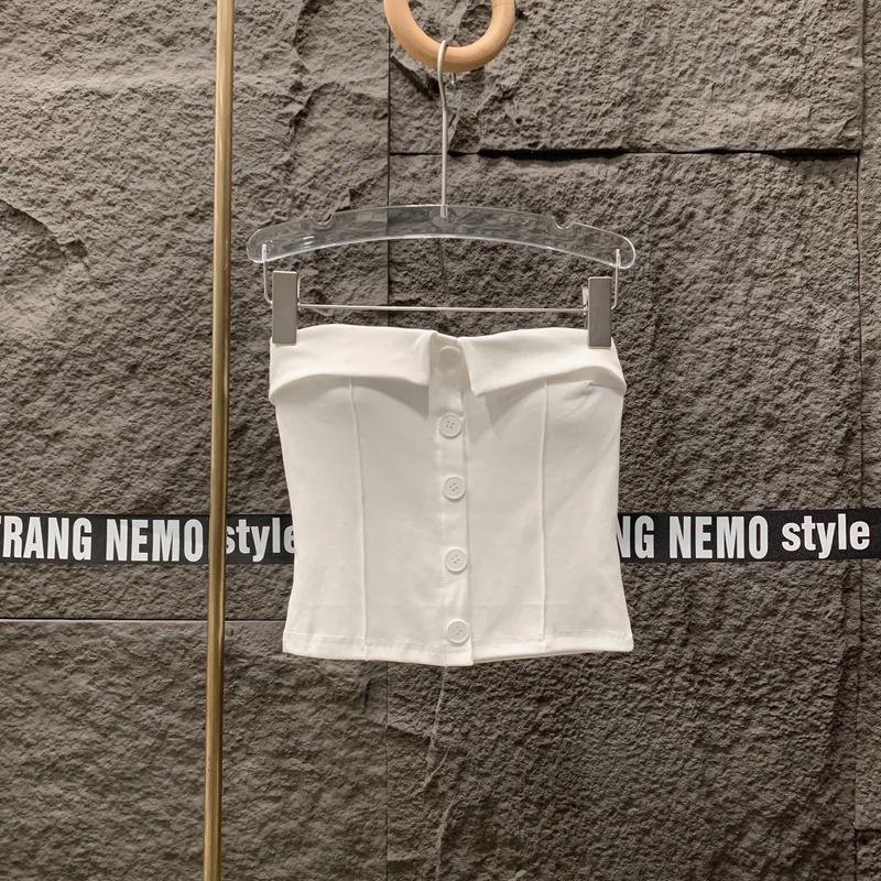 Áo ống TRẮNG nút 1639 TNM 1