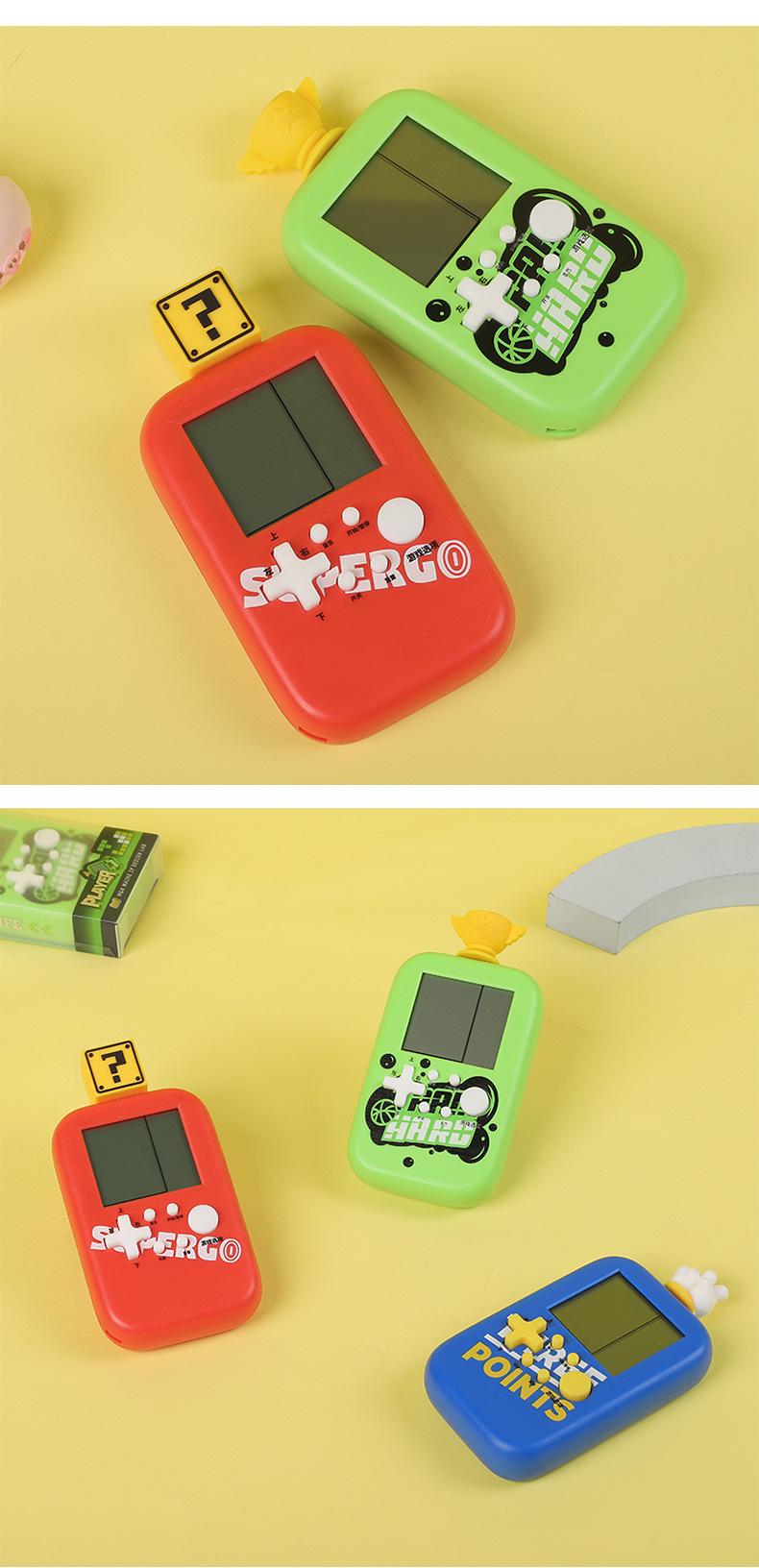 Product Introduction of Mini Handheld Game Console Cartoon Three-Dimensional Modeling Pack No. 7 Battery 26 Square Game Portable Mini PSP 8