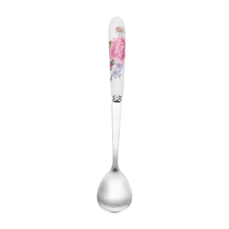 Muỗng tráng miệng bằng thép không gỉ, đồ gốm gia dụng và thiết yếu, thích hợp cho nhà bếp và ăn uống, thìa trà và cà phê 2