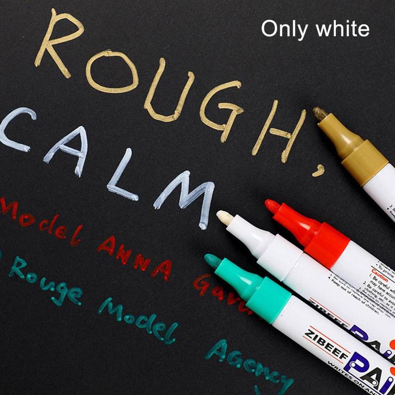 Product Introduction of 3pcs White Paint Pen Paint Markers Waterproof Car Tyre Quick Dry Pen Set Paint M9I3 34