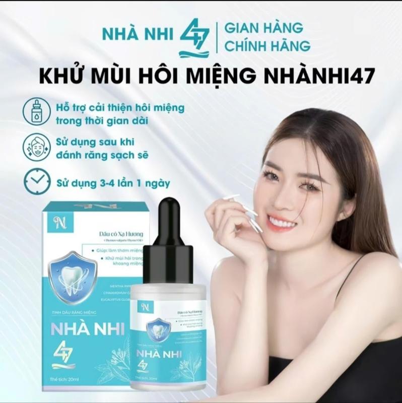 Serum Khử Mùi Hôi Miệng Nhà Nhi 47 Hỗ Trợ Làm Thơm Vòm Miệng, Sạch Nướu, Sạch Răng, Tránh Mảng Bám Vôi Răng, Cho Hơi Thở Thơm Mát Dịu Mà Không Cay 20ml Xịt Thơm viem loi hoi mieng Xịt Miệng