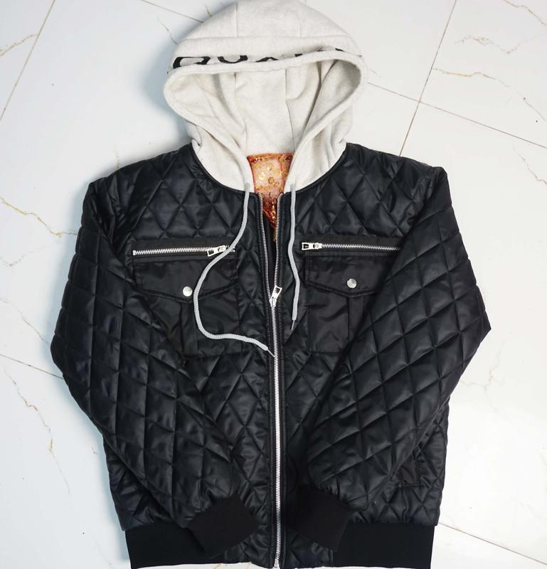 Áo Phao DS - QR Trần Chám Chất Mềm Mịn Siêu Cá Tính Cực dễ Phối Đồ Menswear Nam Jacket Có Cổ Có Túi Kem d.s coat