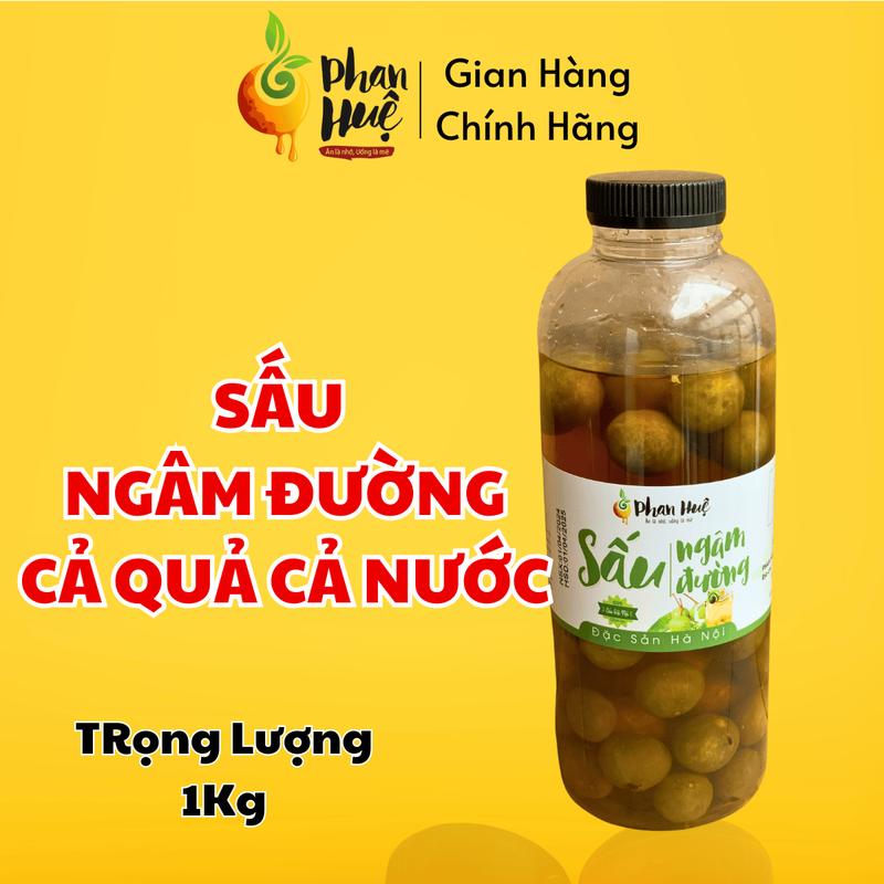 Sấu ngâm đường chua ngọt Phan Huệ Hộp 850gr 1kg. Sấu Hà Nội chọn lọc. Đặc sản Hà Nội