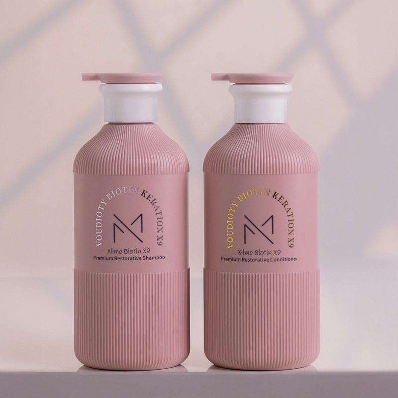 [ Phiên Bản Mới ] COMBO Dầu Gội XiiMee Voudioty Biotin - Dầu Xả Keration 500ml Gội , 500ml Xả Pink Gội Đầu Nữ