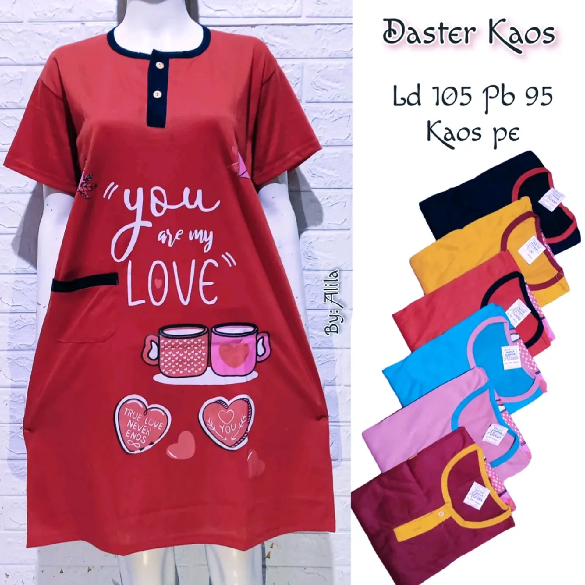 Paket Daster 90 ribuan dapet 3 pcs ( DASTER ALESHA STANDART )