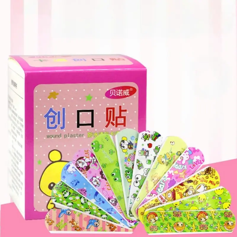Hộp 100 miếng băng keo cá nhân Dieulinhshop hoạ tiết hoạt hình thoáng khí siêu dính chống thấm nước 8