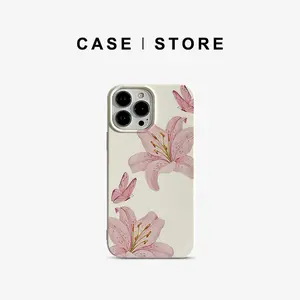 cases_store Silicone Jelly shell  for iPhone16/15/14/13/Pro/ 12plus 11/XR  White Soft pink flower case
