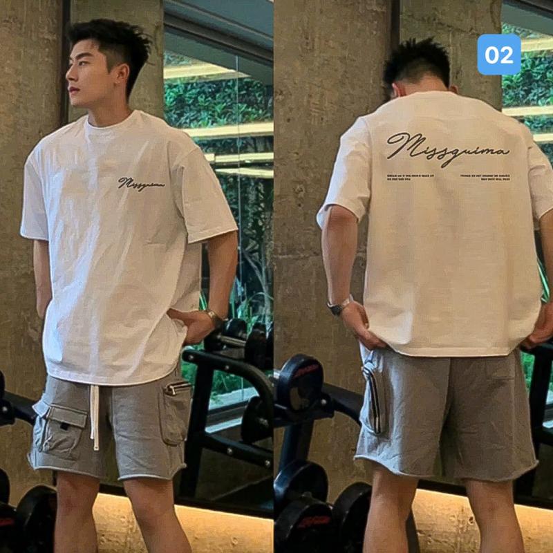 Áo thun nam LOCAL BRAND phong cách Unisex from rộng - ACT02 Cotton nam nữ màu trắng in chữ cỗ tròn Menswear