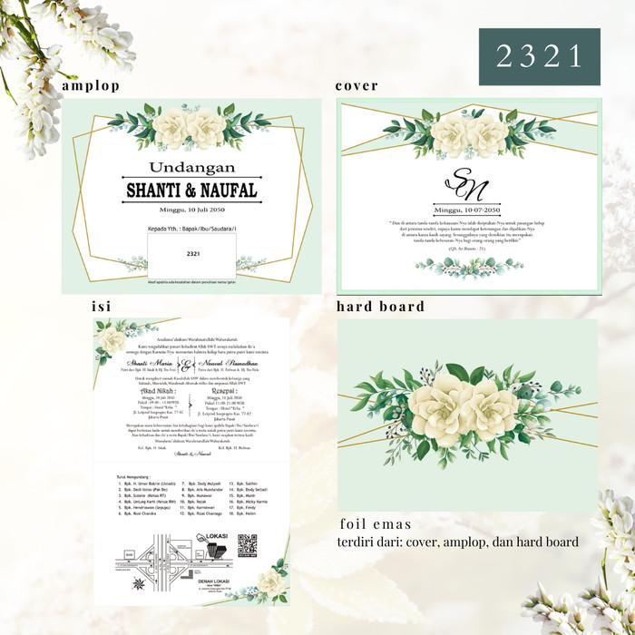 Undangan Pernikahan Kekinian   ERBA  2321 - AMPLOP Elegan Modern Paket Lengkap 100 PCS Gratis Label & Plastik - JanjiKita | Komplit SET