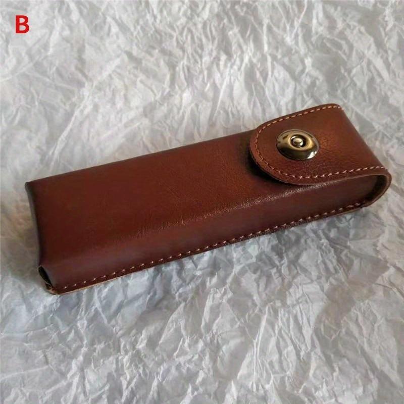 Product Introduction of Hộp đựng Kính Viễn Thị, da cổ điển, dành cho nam và nữ, hộp kính da Thanh Lịch, thích hợp cho kính hẹp hơn Voi Hoa 20