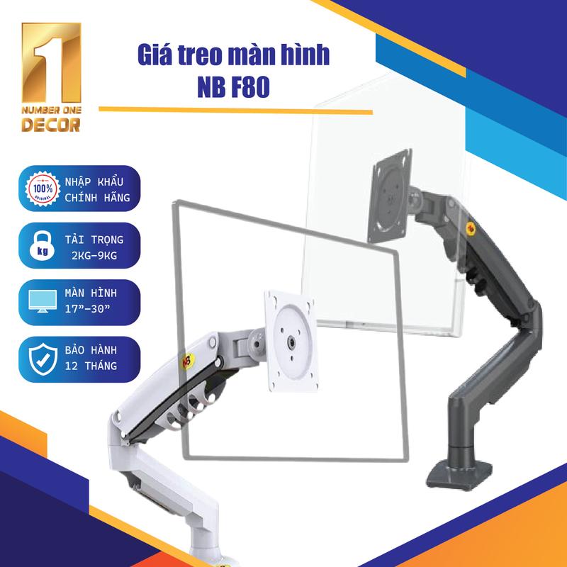 [NB F80] [17-30 inch] - [Giá treo màn hình máy tính đa năng] [Tay treo màn hình] - [Xoay 360 độ] monitor  arm 1