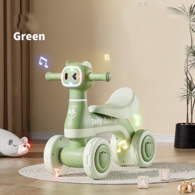 Xe Chòi Mèo Nháy Mắt Có Đèn Nhạc, Xe Dành Cho Bé Từ 9 Tháng Đến 5 Tuổi, Xe Thiết Kế Chắc Chắn Đồ Chơi cho bé có nhạc đèn nhún nhảy