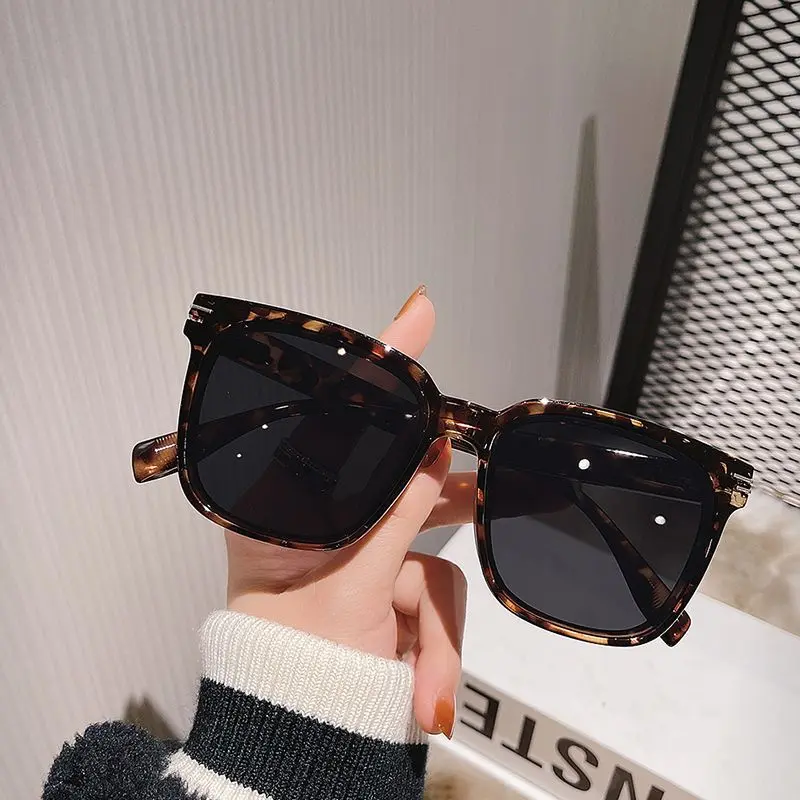 New Casual Seaside Holiday Sunglasses Men's Korean-Style Fashionable Street Snap Fashion Leopard Print Sunglasses Women's UV Protection Couple
