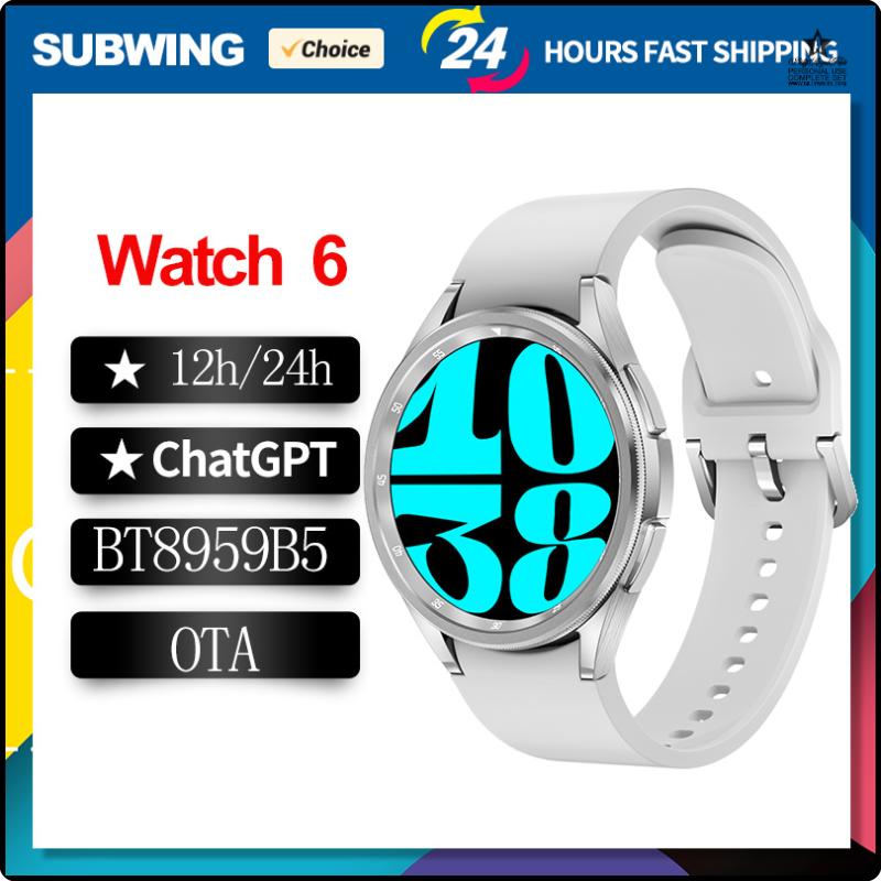 Đồng hồ thông minh Watch 6 Chatgpt 1.52 inch, la bàn, OTA, nam, gọi Bluetooth,…
