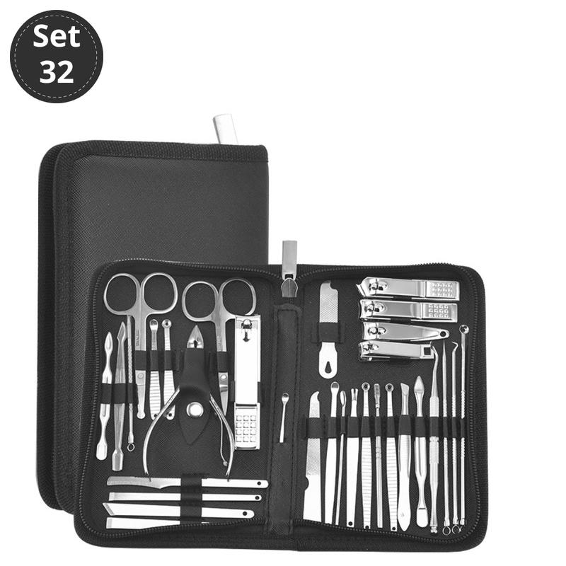 Product Introduction of Manicure Set 32 in 1 Alat perawatan kuku 1 Set isi 32pcs Set Manikur Perawatan Kuku gunting nail tangan Kotoran Mempercantik 0