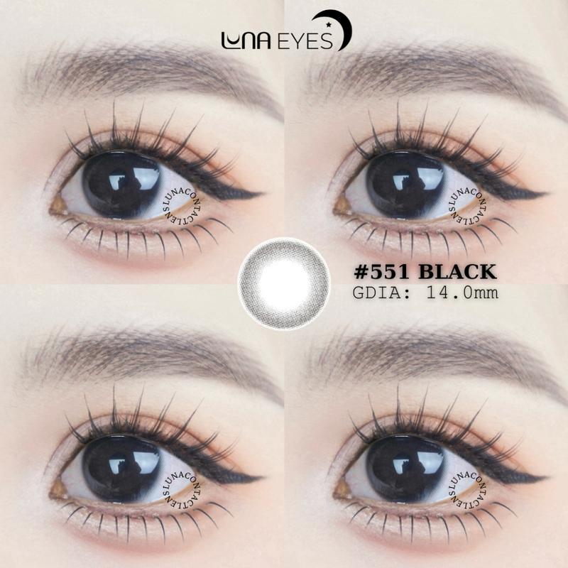 [1 year] Kính áp tròng LUNA EYES 551 BLACK - Lens size nhỏ hsd 1 năm 3
